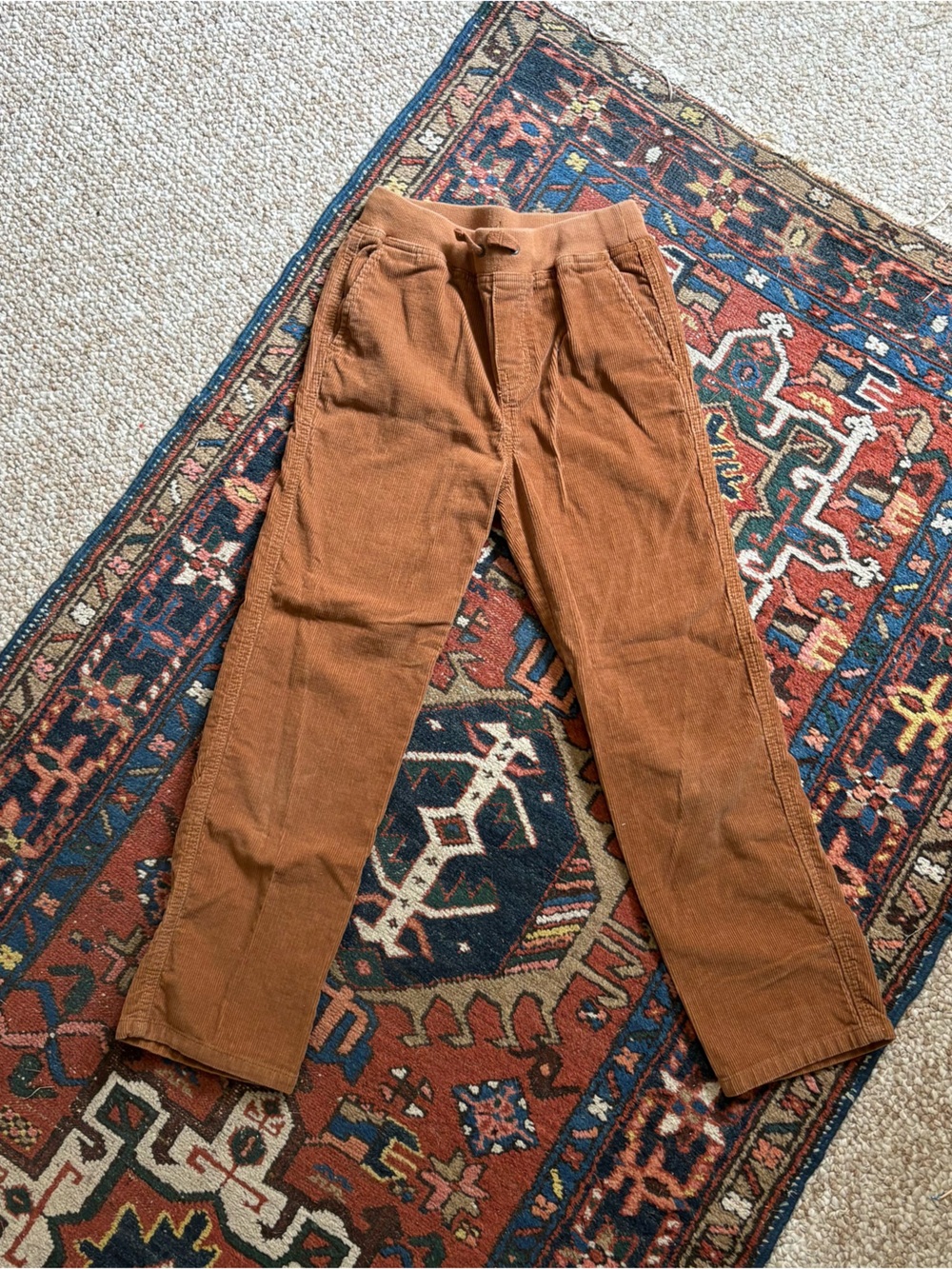 NEW Hanna Andersson Tan cotton Corduroy Kids Pants size 10Y